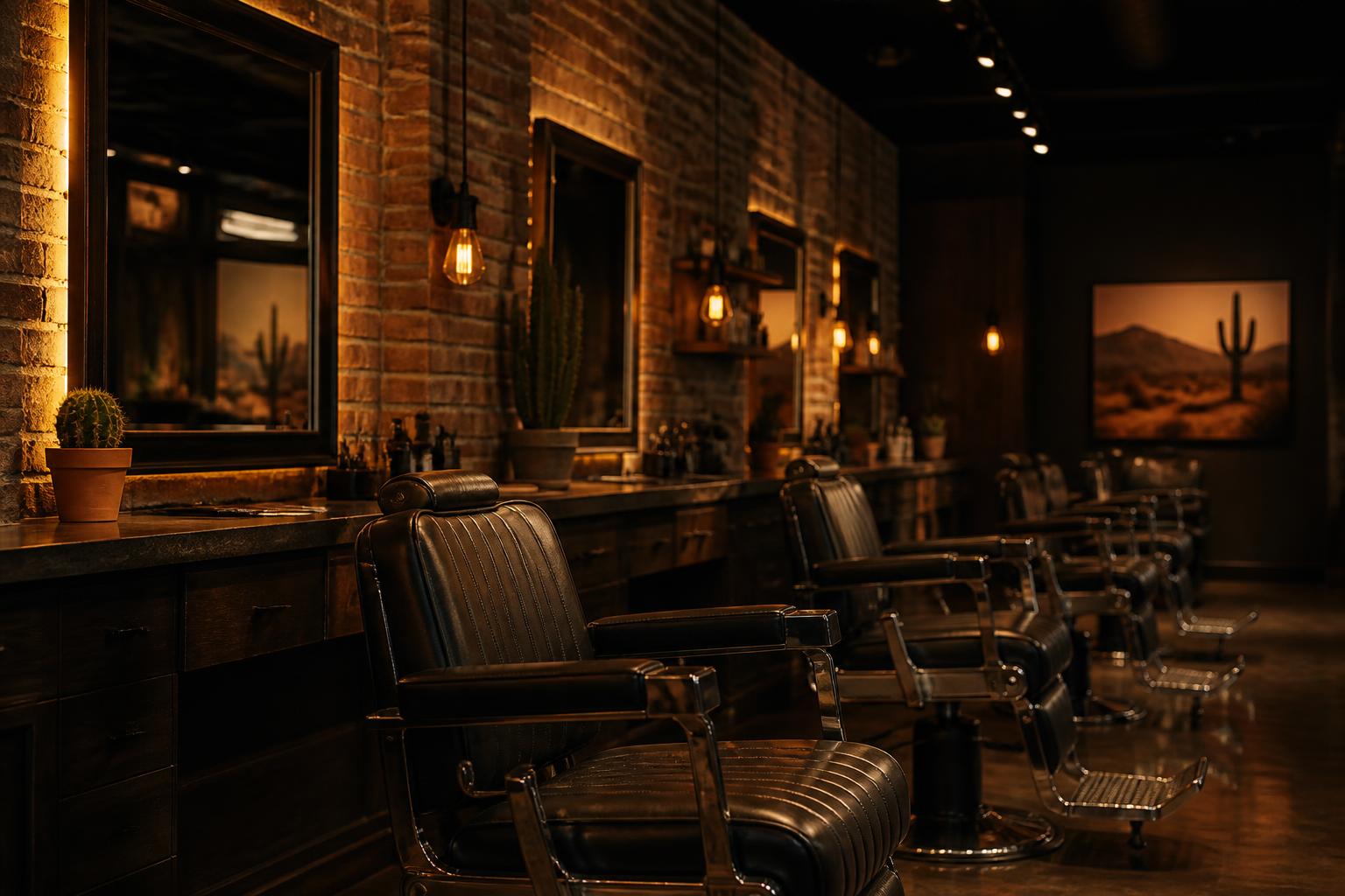 Inside Cactus Barbershop